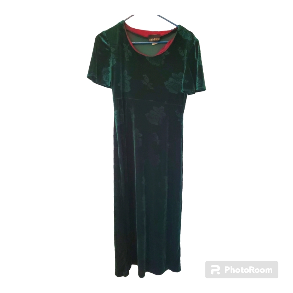 Citi Dress Green Velvet Dress 8